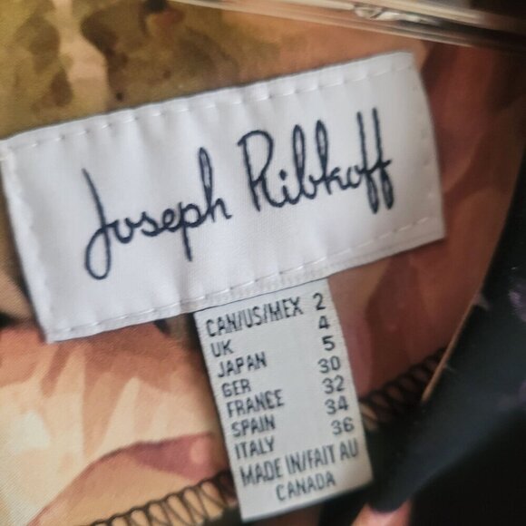 Joseph Ribkoff Floral Bell Sleeve Dress Size 10 - Picture 7 of 8